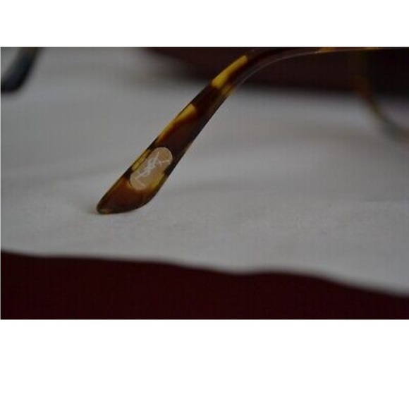 YSL Yves Saint Laurent VINTAGE Tortoise Shell Sunglasses Havana Stunning